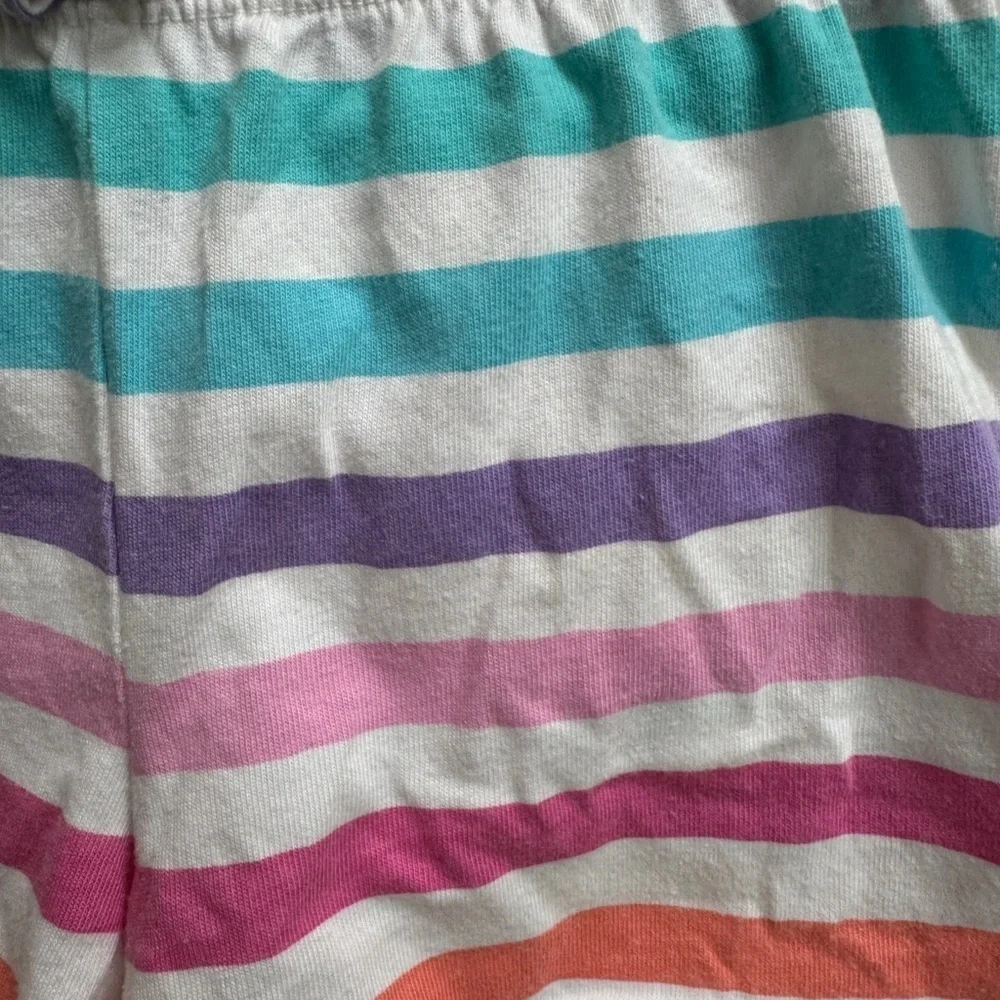 The Children's Place 18-24M Girls Rainbow Striped Soft Shorts